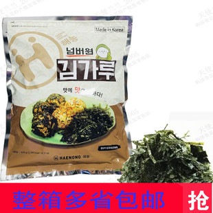韩国进口海农海苔碎条400g*10袋整箱韩式拌饭炒海苔丝包饭团