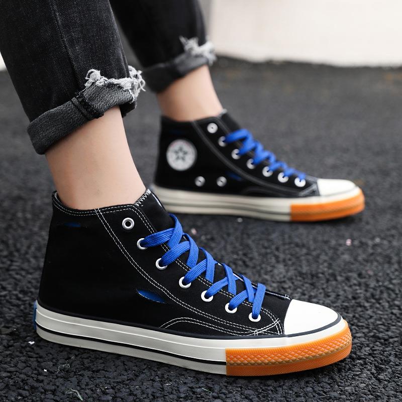 布鞋高帮帆布男夏季透气休闲6915学生鞋鞋港风运动潮鞋新款2019布|msdalam kategori Kasut lelaki popular, selipar - dari Buy2taobao.com untuk memberikan perkhidmatan ejen Taobao profesional membeli