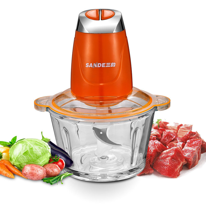 三的绞肉机 家用小型电动多功能碎肉机搅馅切菜碎菜机打肉蒜泥机