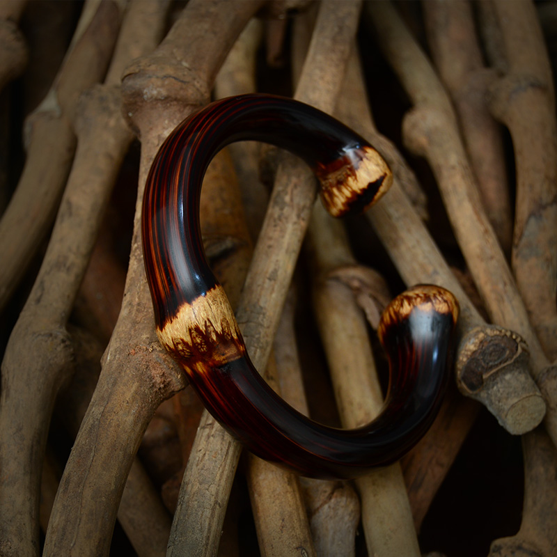 粗手工鸡血藤手镯有节无节黑藤手环西藏饰品男女情侣礼物野生植物