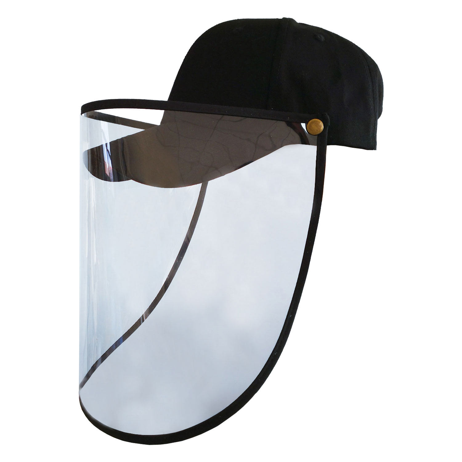 杨紫同款防飞沫棒球帽渔夫男女紫外线鸭舌帽隔离防护帽子透明面罩