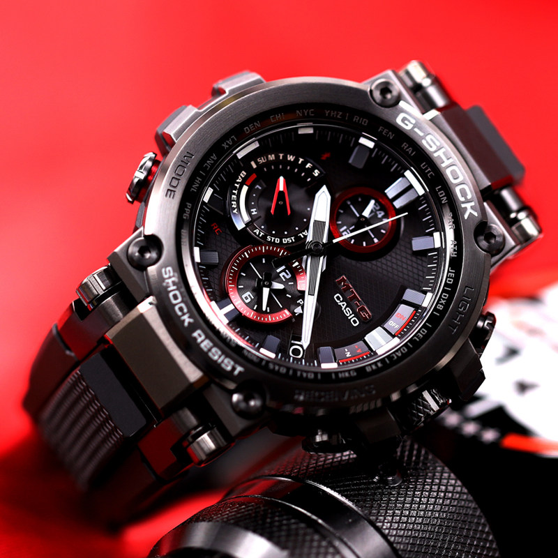 卡西欧钢铁之心限量款蓝牙电波手表男mtg-b1000-1a b1000d bd xb