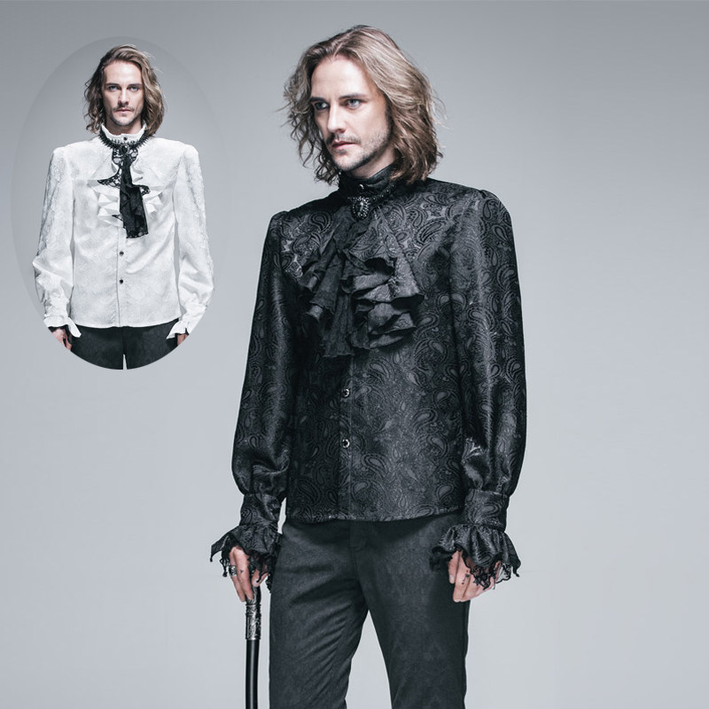 小破家devilfashion恶魔时尚男装复古欧洲英伦中世纪宫廷风衬衫