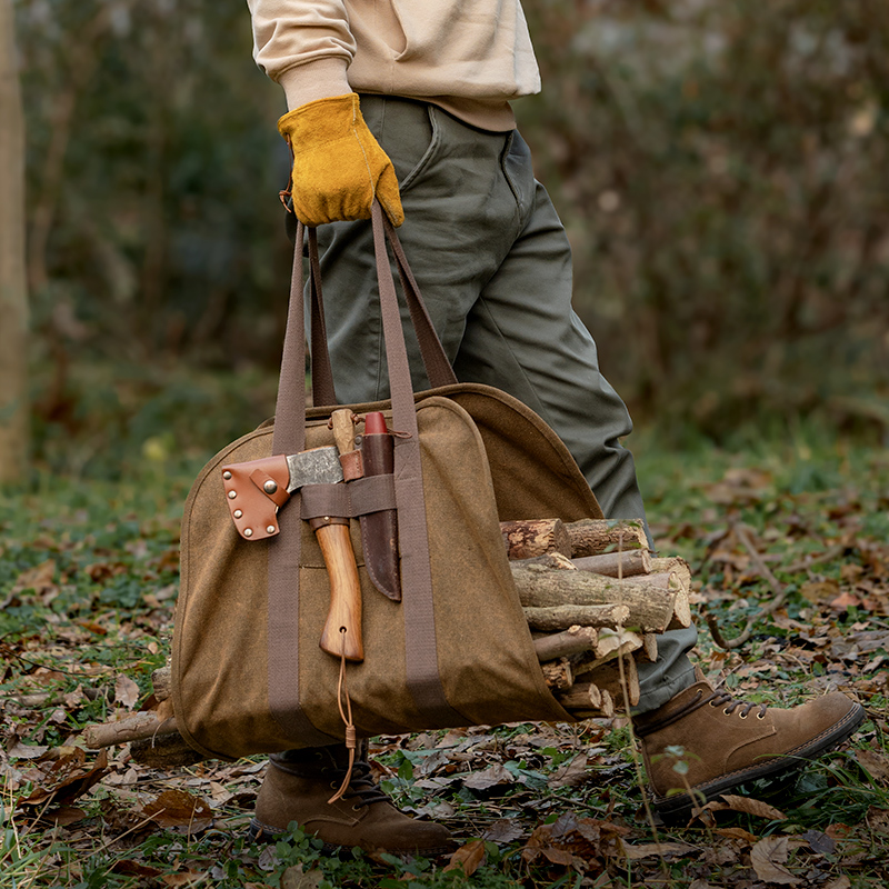 野人bushcraft户外露营拾柴