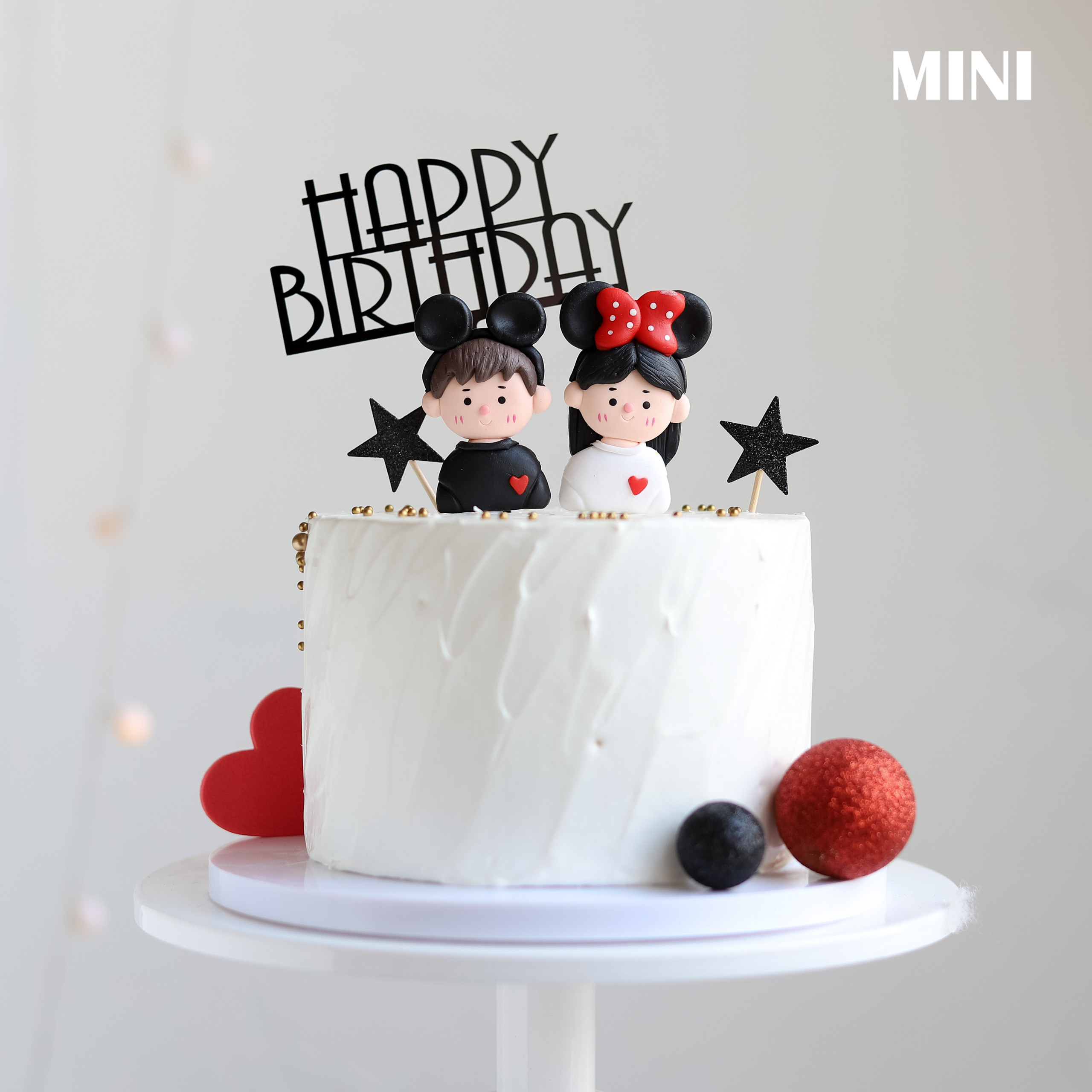 蛋糕装饰网红软陶小女孩小男孩情侣一家三口烘焙人偶甜品台插件