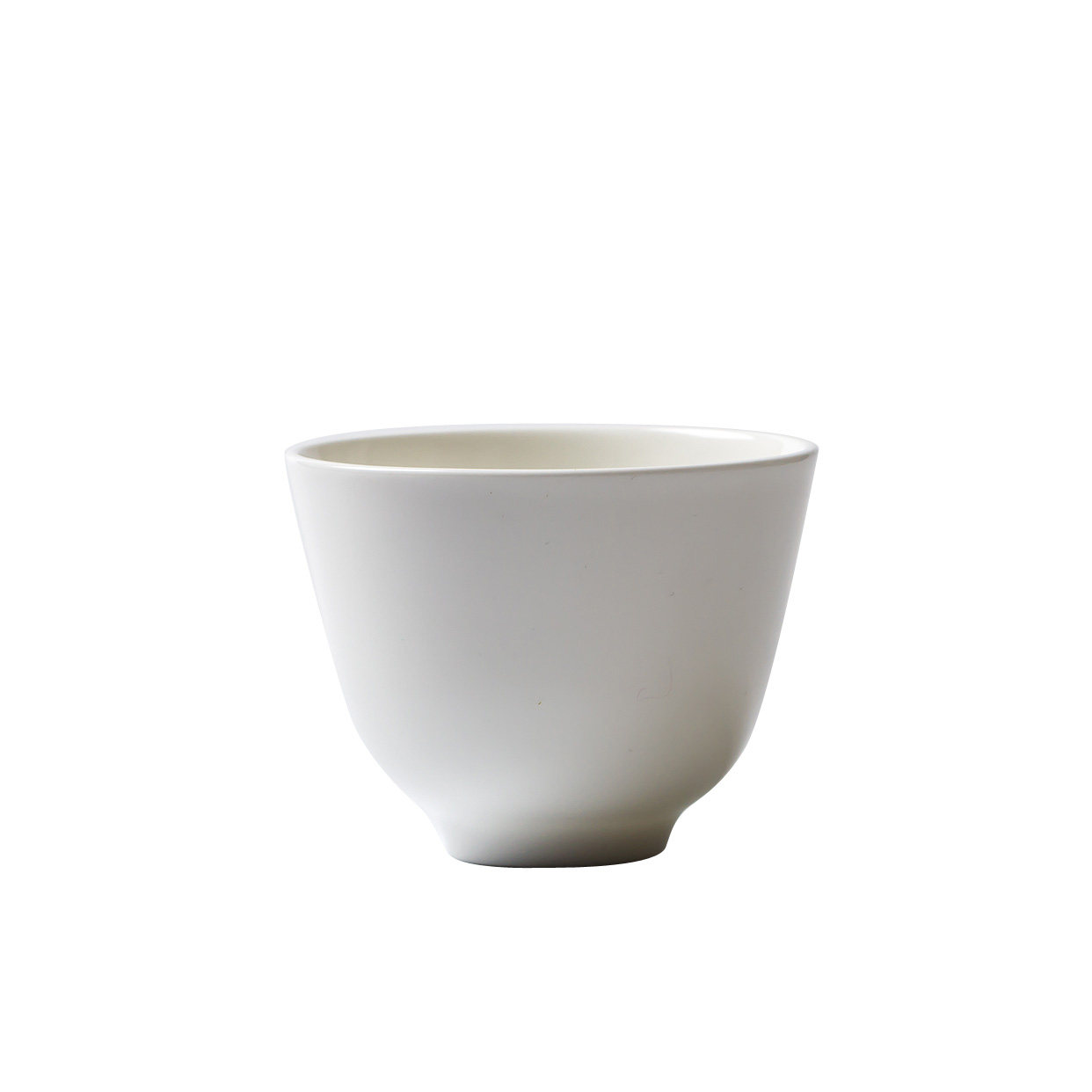 功夫茶杯主人杯纯白色品茗杯骨瓷茶盏茶具陶瓷一口杯小茶杯单杯