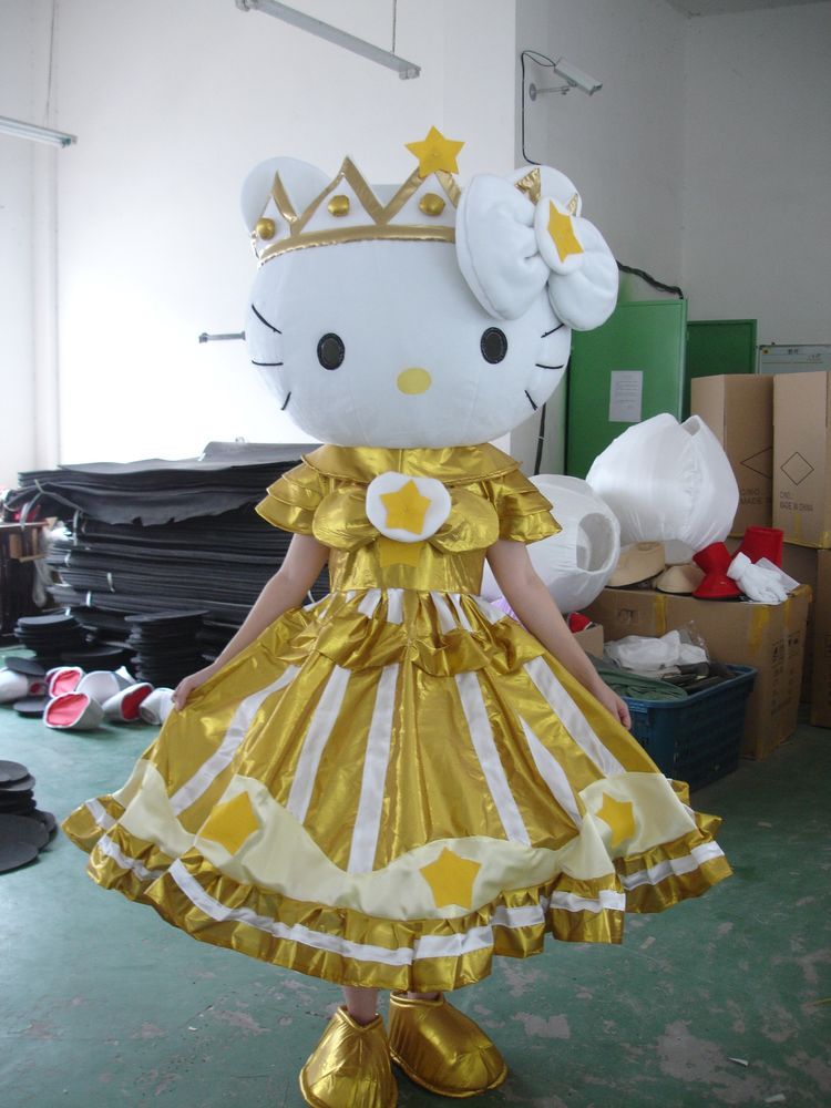 hellokitty卡通服装kt猫行走卡通人偶动漫服装凯啼猫人偶衣服服装_不