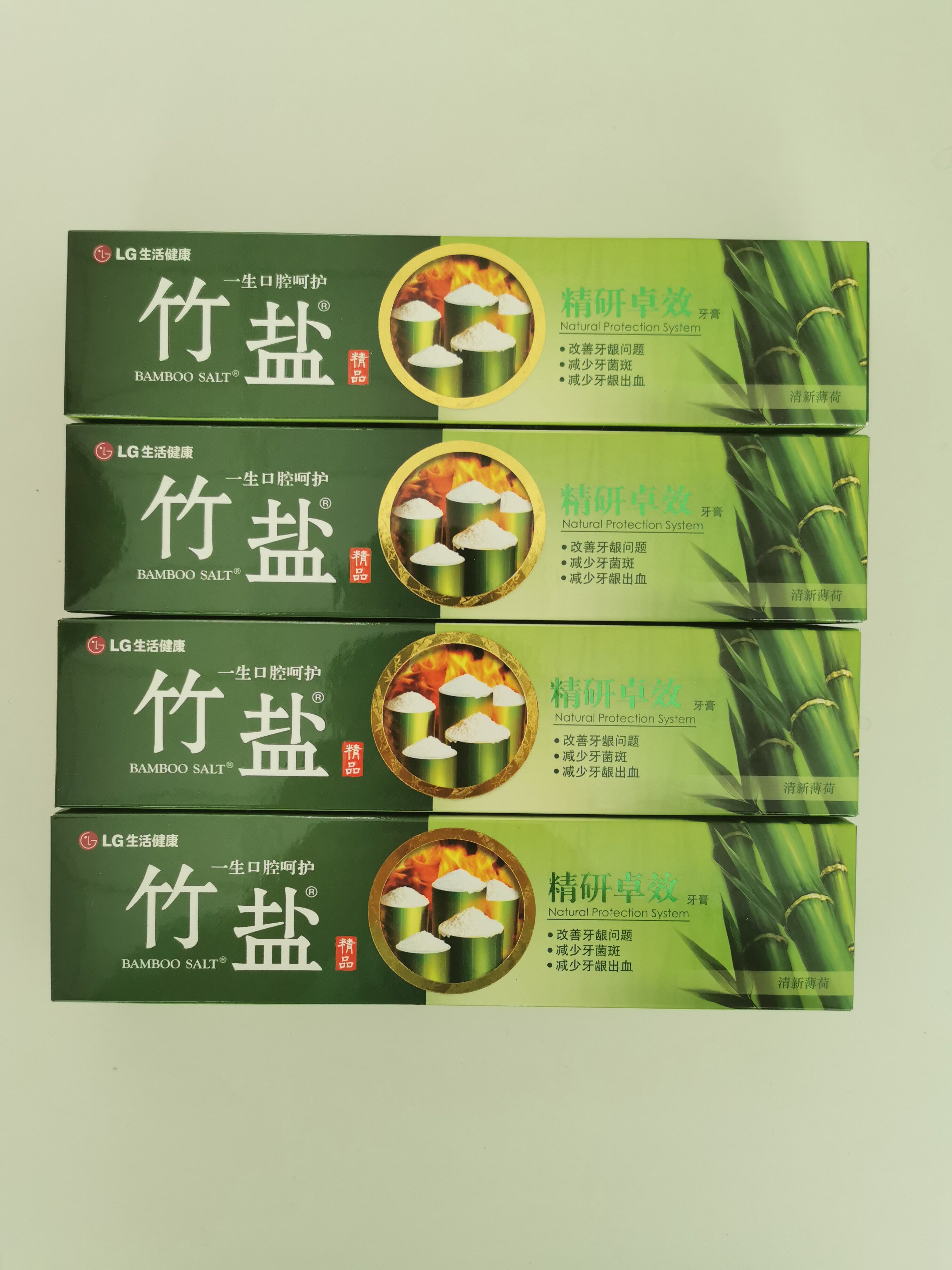 竹盐精研卓效牙膏180g2支老虎草升级牙龈牙周红肿菌斑口臭