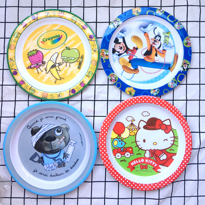 卡通餐盘 hello kitty 餐盘小熊 高飞米奇盘子 儿童餐具|ruв категории подгузник/шампунь/вскармливать/тележка кроватью, кубок/посуда/измельчение/Приложение, детская посуда - от Buy2taobao.com для оказания профессиональной услуги покупки агента Taobao