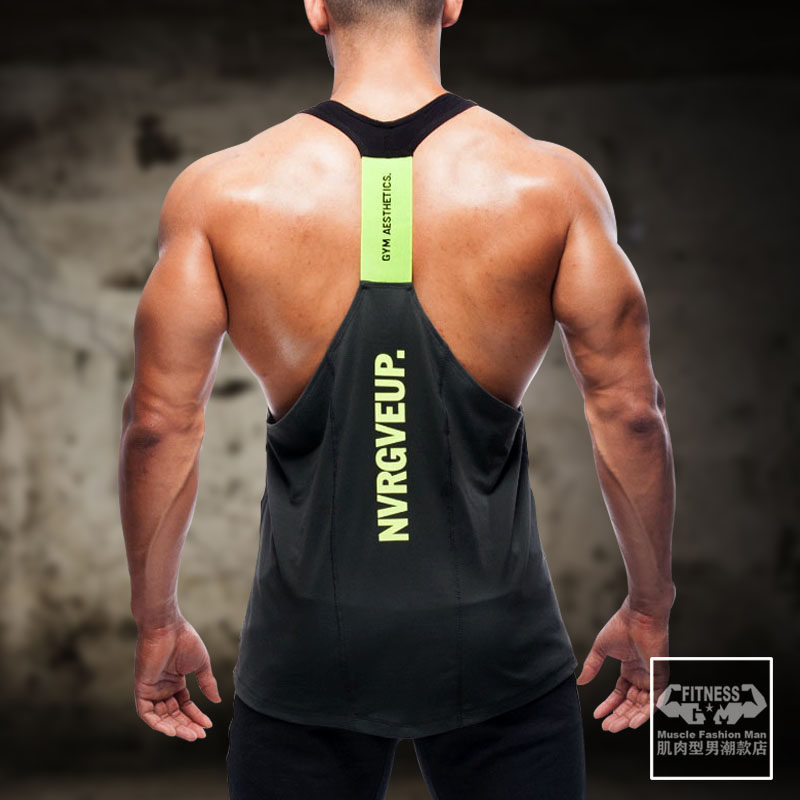 工字背心男 运动健身 速干 跑步