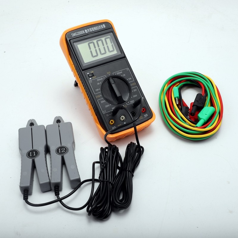 武汉华意smg2000b数字双钳相位伏安表双钳式数字相位表