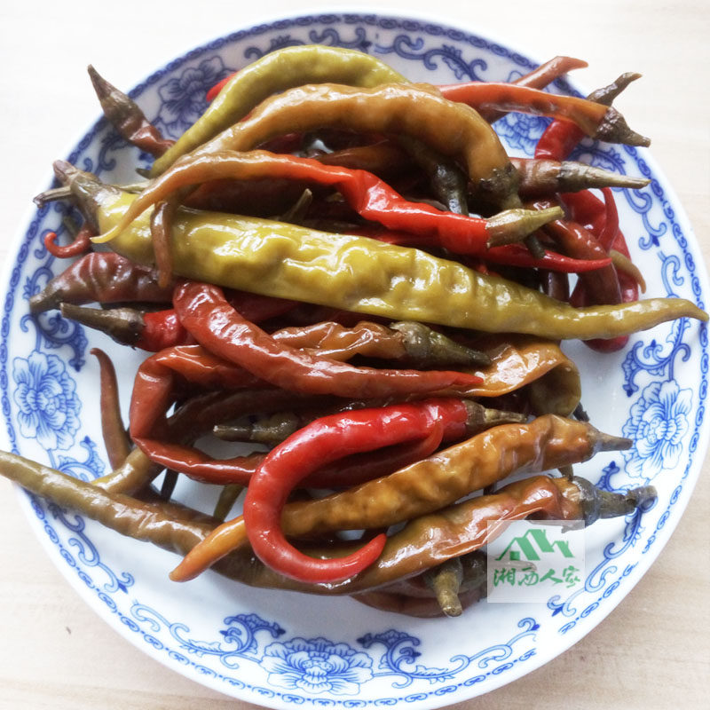 酸辣椒湖南怀化沅陵农家特产湘西下饭菜酸辣椒 开胃坛子菜糟辣椒
