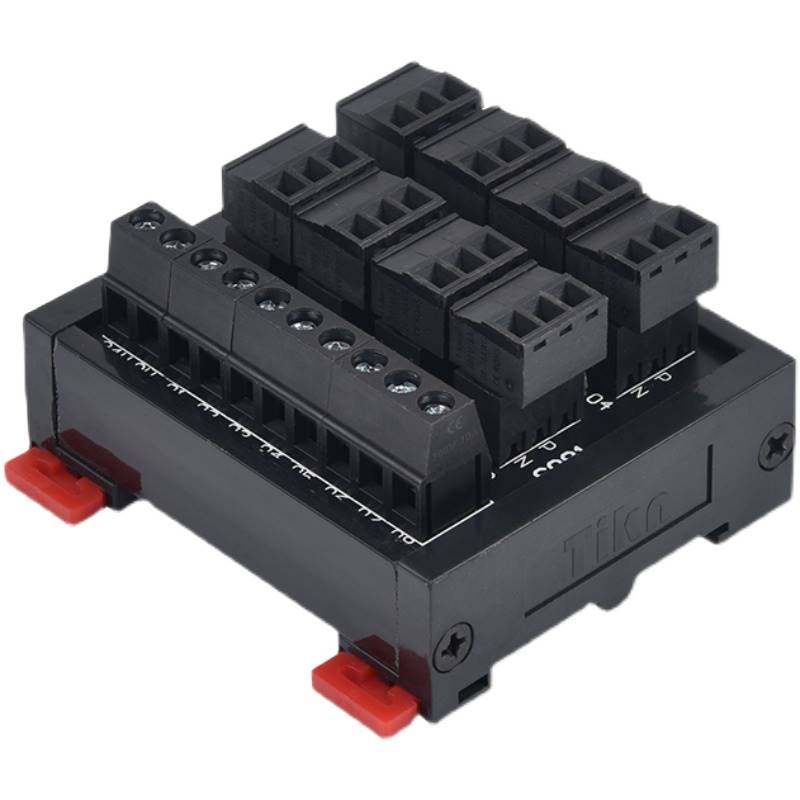 plc传感器端子台排2线3线npn/pnp接近开关输入端子台胜蓝s081t080