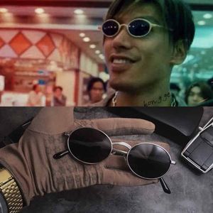控阁电影一手遮天乌鸦孙耀扬同款日系太阳眼镜复古小框椭圆形墨镜