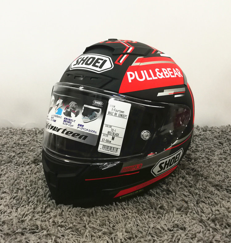 shoei x14 马奎斯 红蚂蚁 摩托车头盔 赛车头盔