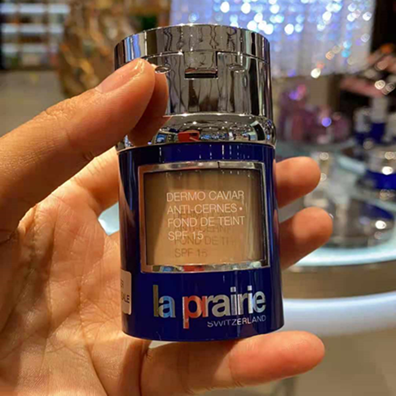 现货la prairie莱珀妮lp蓓丽鱼子酱精华粉底液粉遮瑕膏10g小样