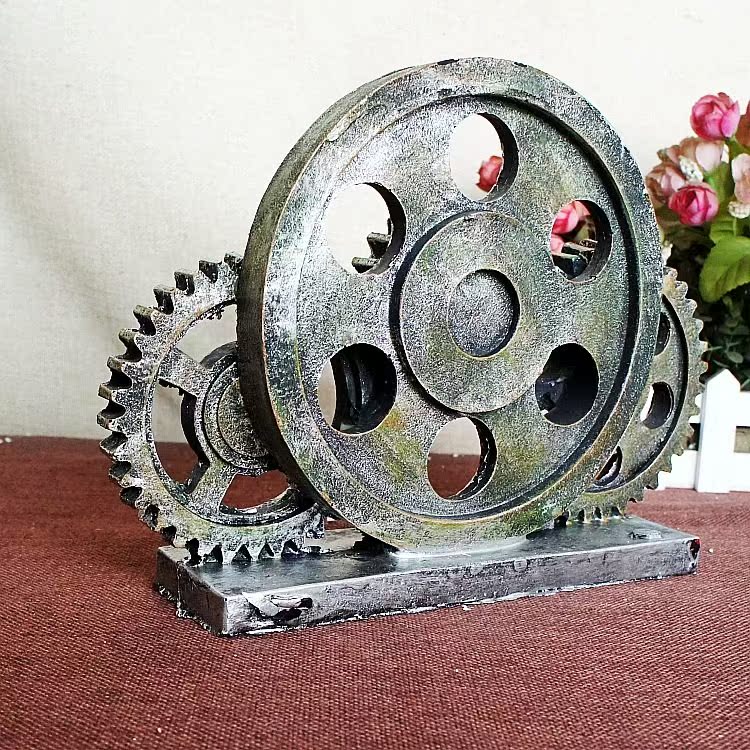 Retro retro home resin retro industrial wind gear bar cafe在类目 饰品/流行首饰/时尚饰品新, 摆件中 - 来自Buy2taobao.com提供专业的淘宝代购服务
