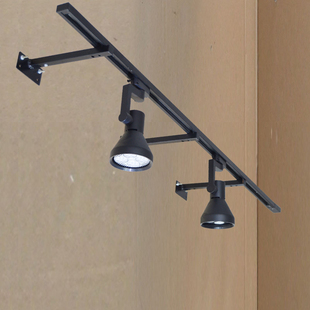 墙壁射灯壁挂式服装店展会展厅吧台背景墙导轨灯侧装轨道支架长杆