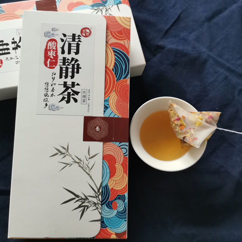 笆婴代茶冲饮菊花花茶清静茶酸枣仁百合茯苓茶养生陈皮红薏米芡实