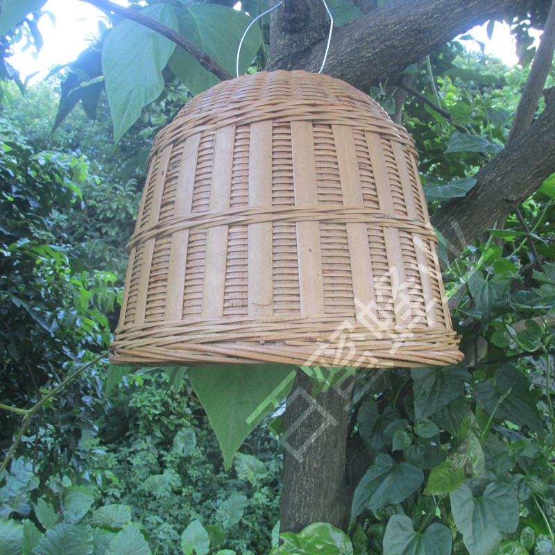🐝口径25*高20竹制手工竹编收蜂笼捕蜂笼招蜂笼加密捕蜂器蜜蜂透气