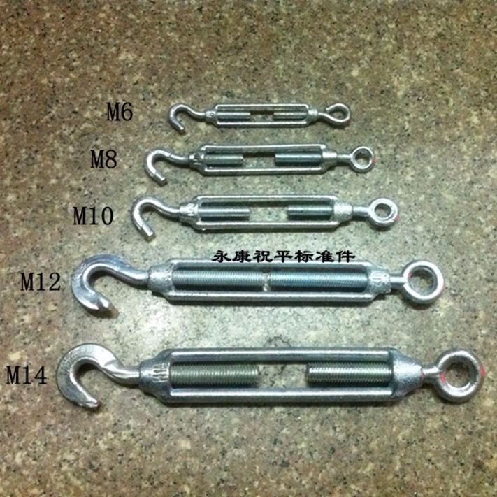 镀锌花兰螺丝玛钢花篮螺栓钢丝绳拉紧器链条收紧器花蓝螺丝花兰