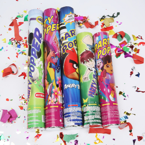 儿童生日派对用品 卡通生日礼炮 宝宝周岁party 礼花筒 拉炮