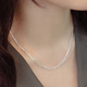 日韩国S925纯银多层细项链女士锁骨链简约气质优雅个性百搭甜美