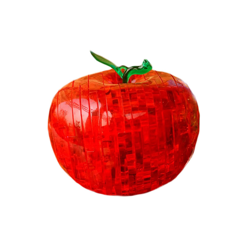 苹果拼图3d立体水晶海豚天鹅埃菲尔铁塔益智玩具六一礼物浪漫礼品