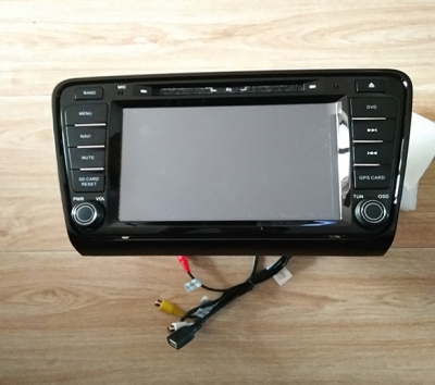 14款斯柯达明锐高低配专车专用原车载dvd蓝牙导航gps一体机库存机