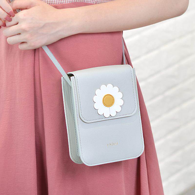 新款女士斜跨长款手机包2020年日韩时尚简约学生单肩小包包零钱包