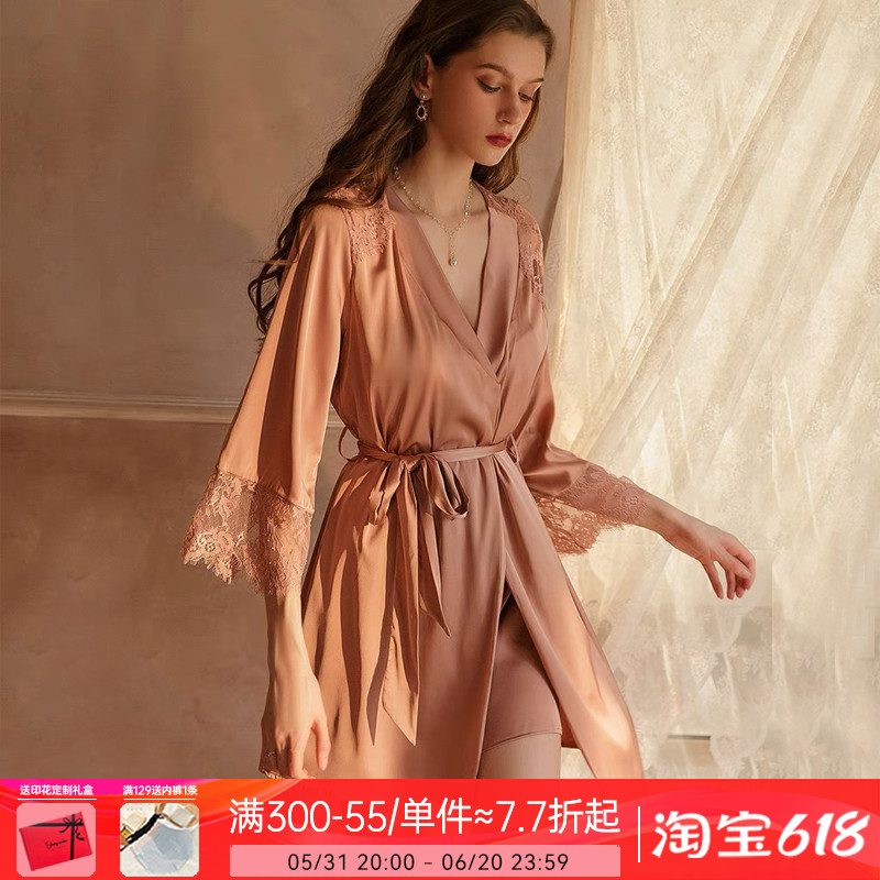 上小楼性感睡衣女秋季2021年新款