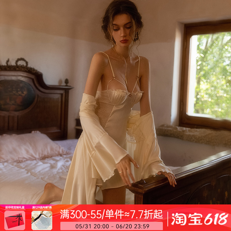 上小楼性感睡衣女2022年新款秋冬