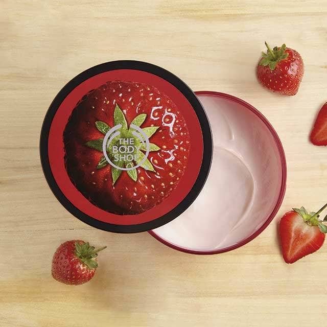 the body shop/strawberry softening body butter草莓身体霜