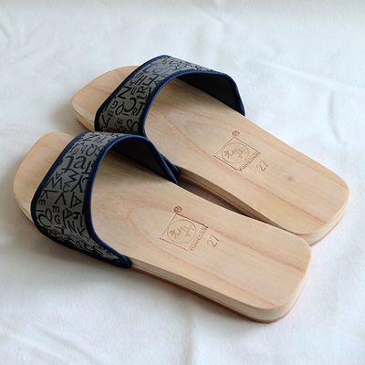 平底实木木鞋大码男木头拖鞋 一字拖木屐男凉鞋轻质拖鞋