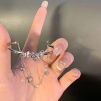 925纯银蝴蝶手镯女夏季小清新简约轻奢小众设计手环闺蜜礼物手链