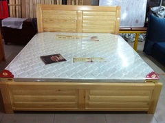 杭州市区送货安装 进口俄罗斯樟子松木床 实木床 双人床 木板床