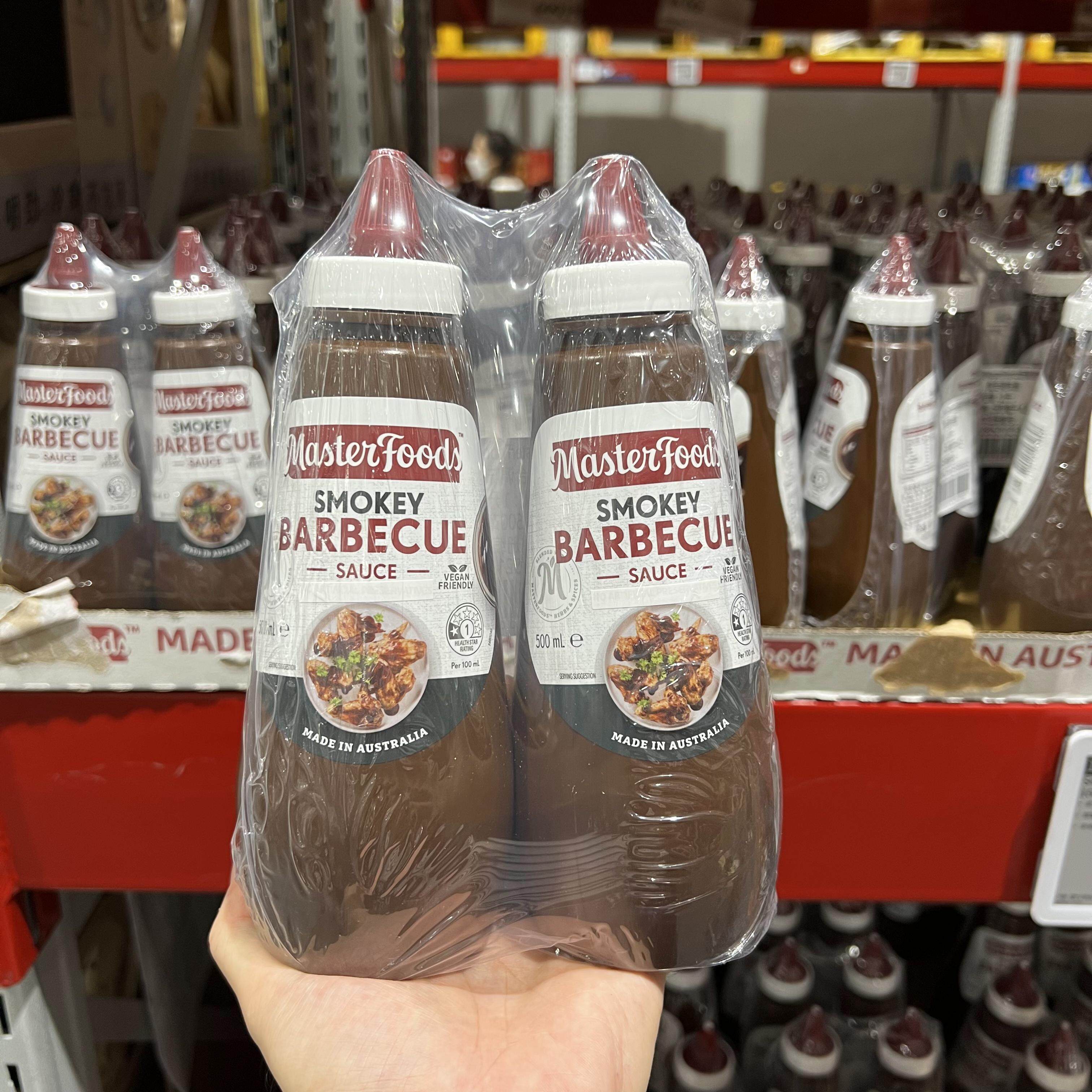 米粒代购山姆店澳洲进口master food每食富烟熏味烧烤酱bbq酱500g
