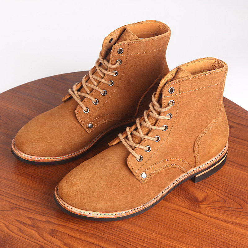 复古美军二战m43作战靴翻毛牛皮大逃亡靴固特异工装靴高帮沙漠靴