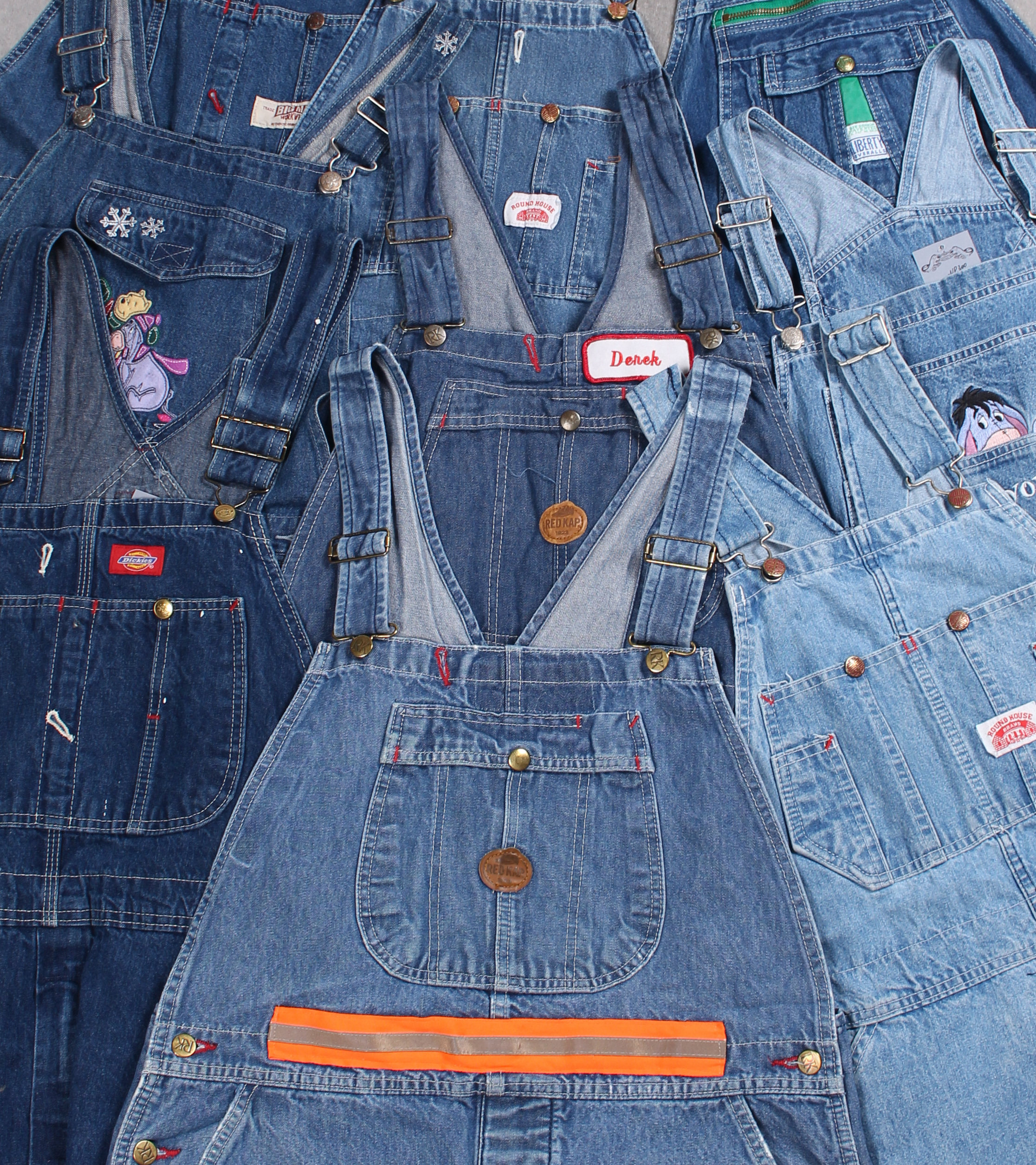 特价背带牛仔裤头_vintage古着正品美国制街头嘻哈overalls阿美咔叽工