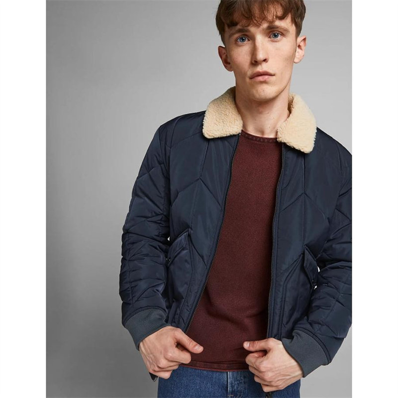 欧洲直邮dsquared2冬季外套女棕色毛领拼接拉链保暖时尚短款夹克