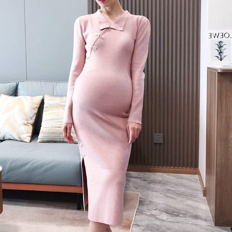 孕妇旗袍连衣裙