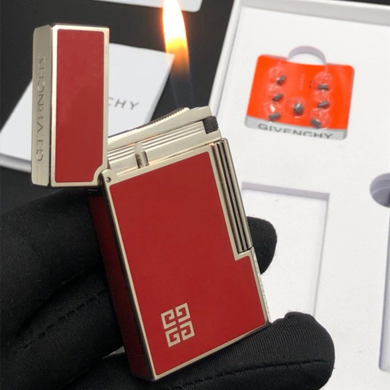 纪梵希givenchy打火机朗声清脆纯铜充气侧滑砂轮圣诞送男生日礼物