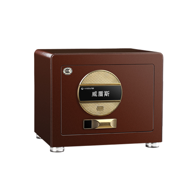 威盾斯指纹保险箱/保险柜家用办公3c认证fdx-a/d-30z6香槟金
