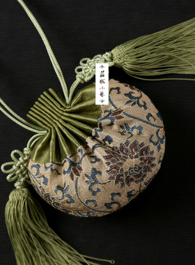 延禧攻略原版|缠枝莲纹锦宋锦 古法手工荷包 苏州特产创意礼物