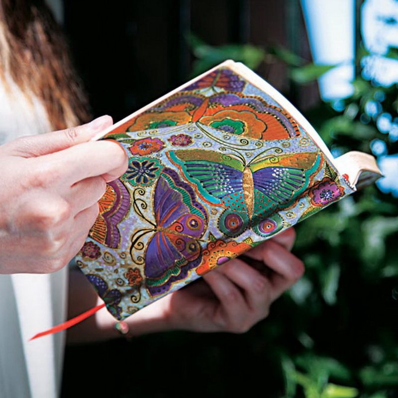 paperblanks笔记本彩蝶劳雷尔伯奇laurelburch蝴蝶手账软封面