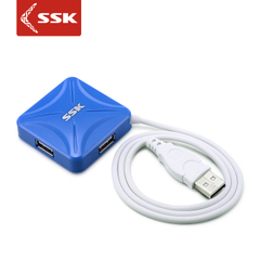 SSK飚王USB分线器2.0 HUB 一拖四 4口集线 电脑扩展分线器