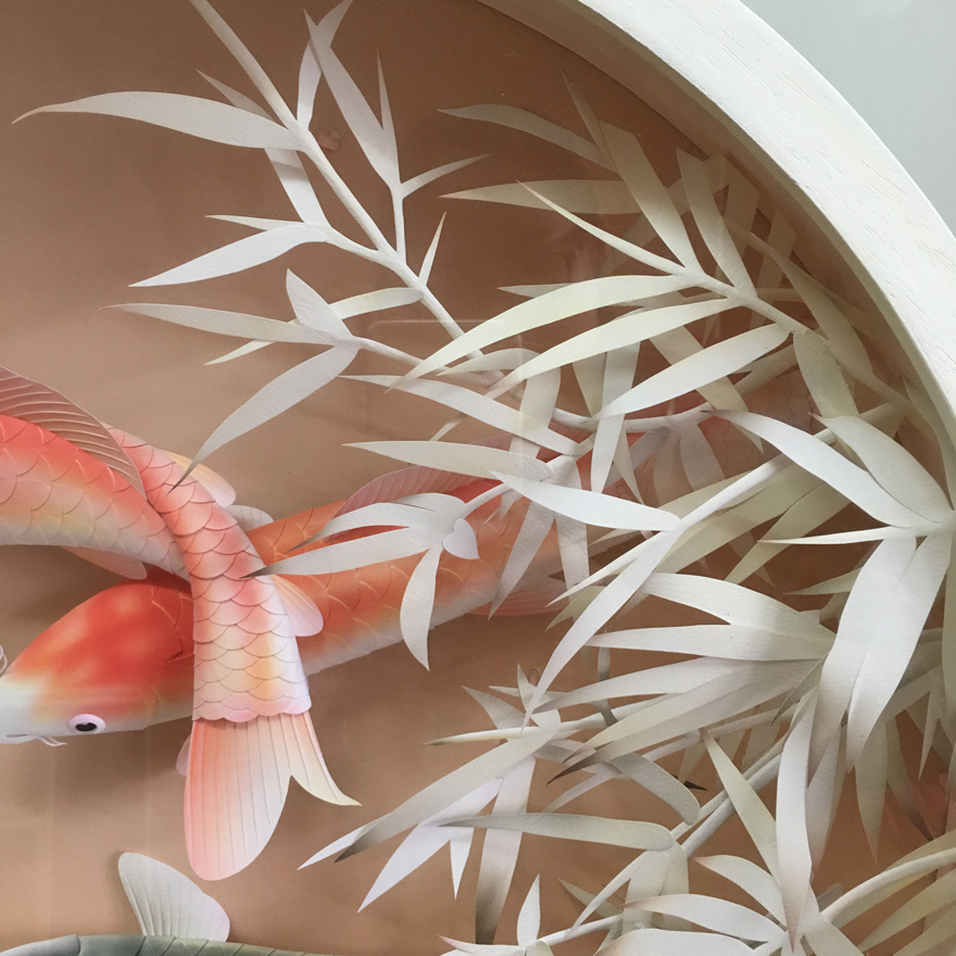 纸雕大师 颜永《锦鲤》