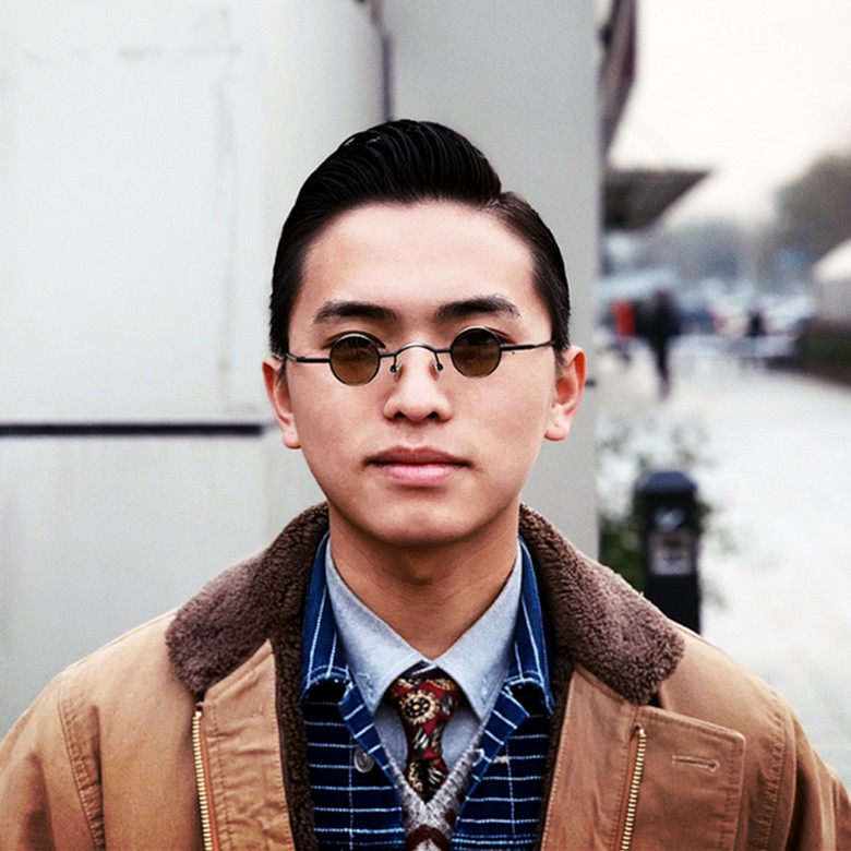 dwg khan同款眼镜小框搞笑墨镜网红搞怪可汗圆形太阳镜盲人眼镜