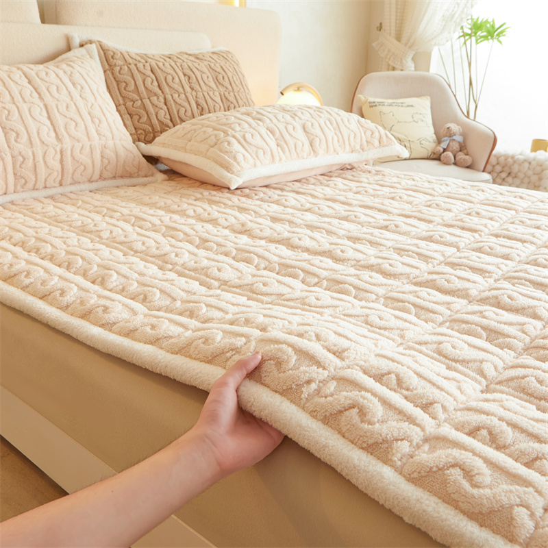牛奶绒床垫垫褥冬季床褥垫法兰珊瑚软垫家用垫被毛毯垫子毯子褥子