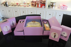 预售款礼盒 可支持定制 订婚结婚礼盒 高档大气紫色喜糖喜饼礼盒